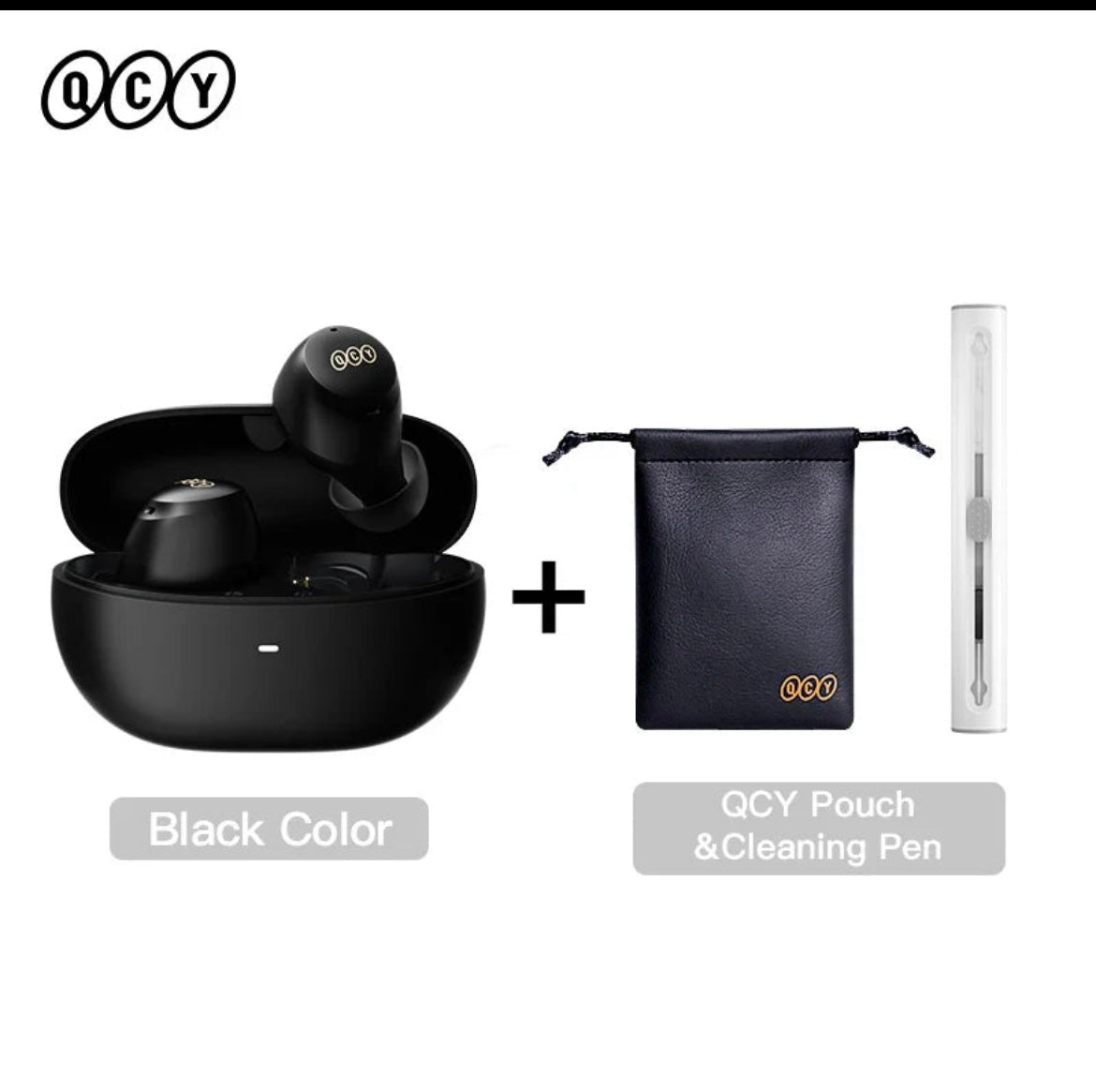 QCY HT07 ANC Wireless Earphones 40dB Active Noise Cancelling Headphones 6 Mic AI HD Call Bluetooth 5.2 TWS Earbuds 32H Playback