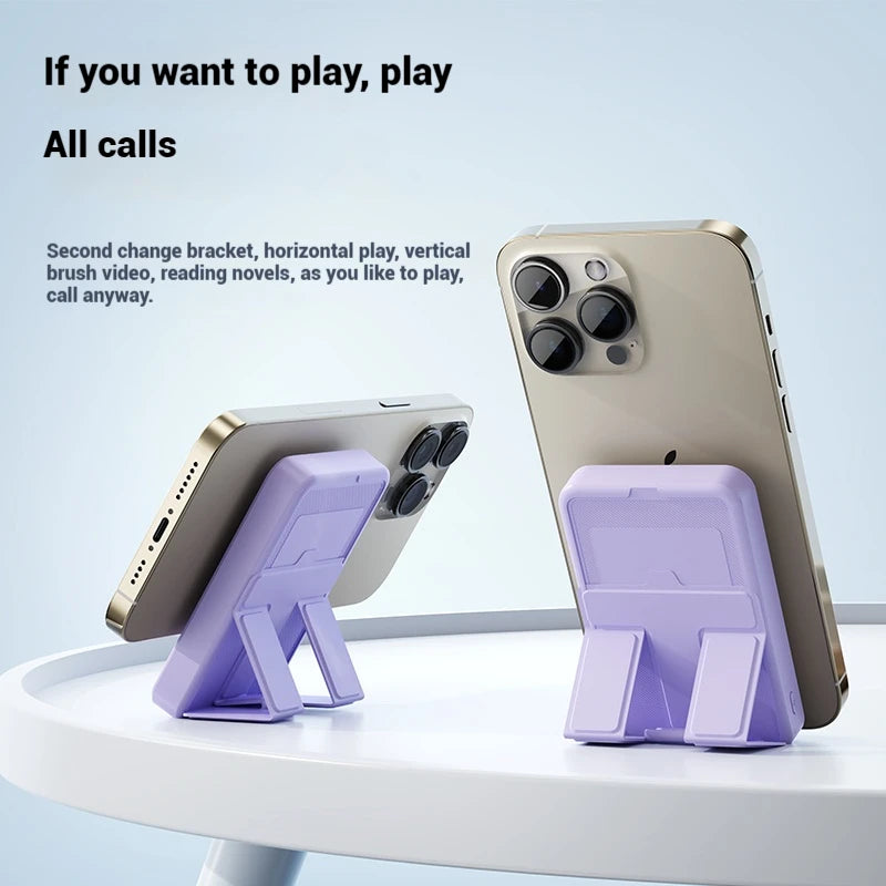 High Quality Magnetic Foldable Stand Wireless 15W Portable Charger Battery Pack 22.5W PD Type C Fast Charger PowerBank 10000mAh