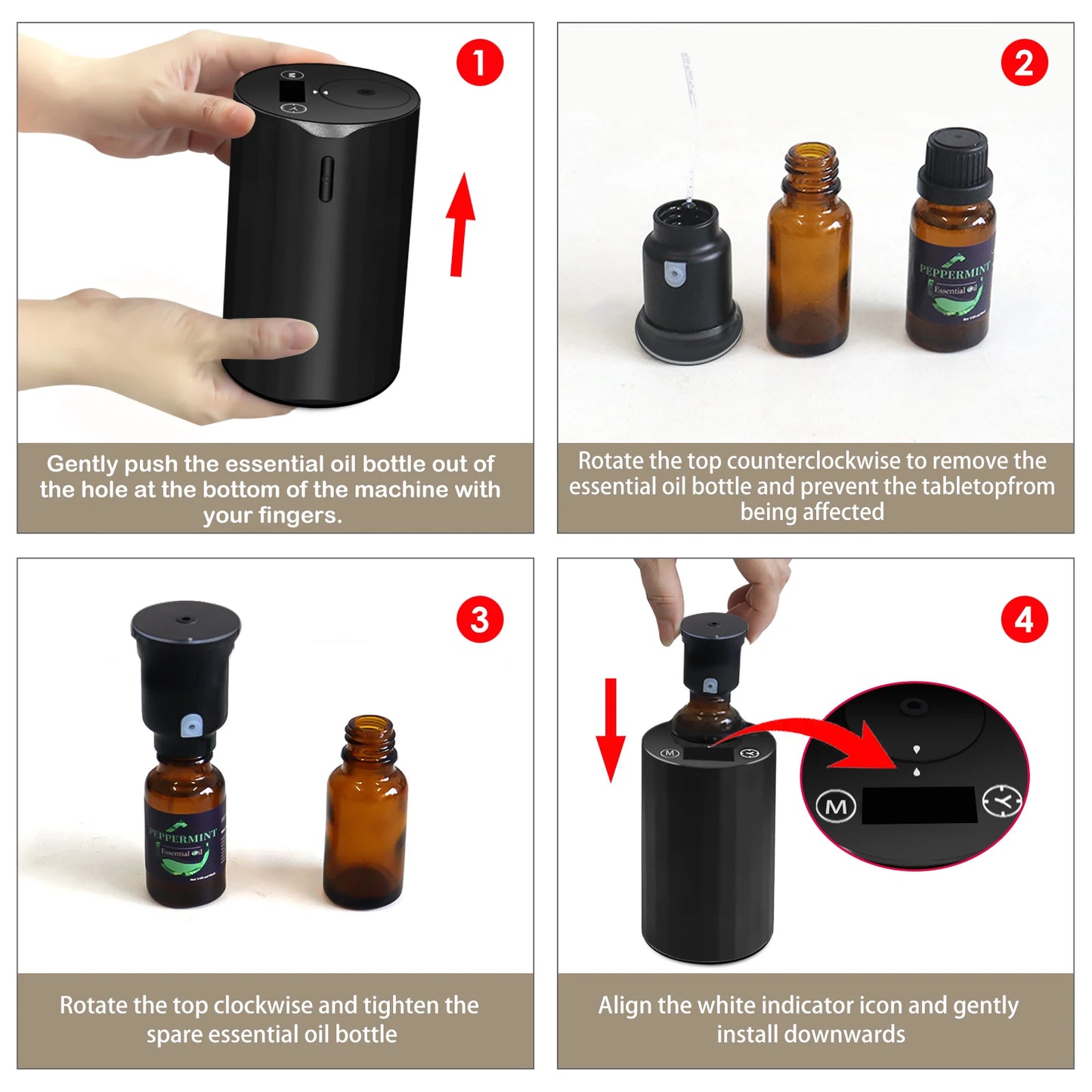 Pure Essential Oils Car Waterless Aromatherapy Diffuser Automatic Fragrance Sprayer Home Rechargeable Essential Oil Diffuser