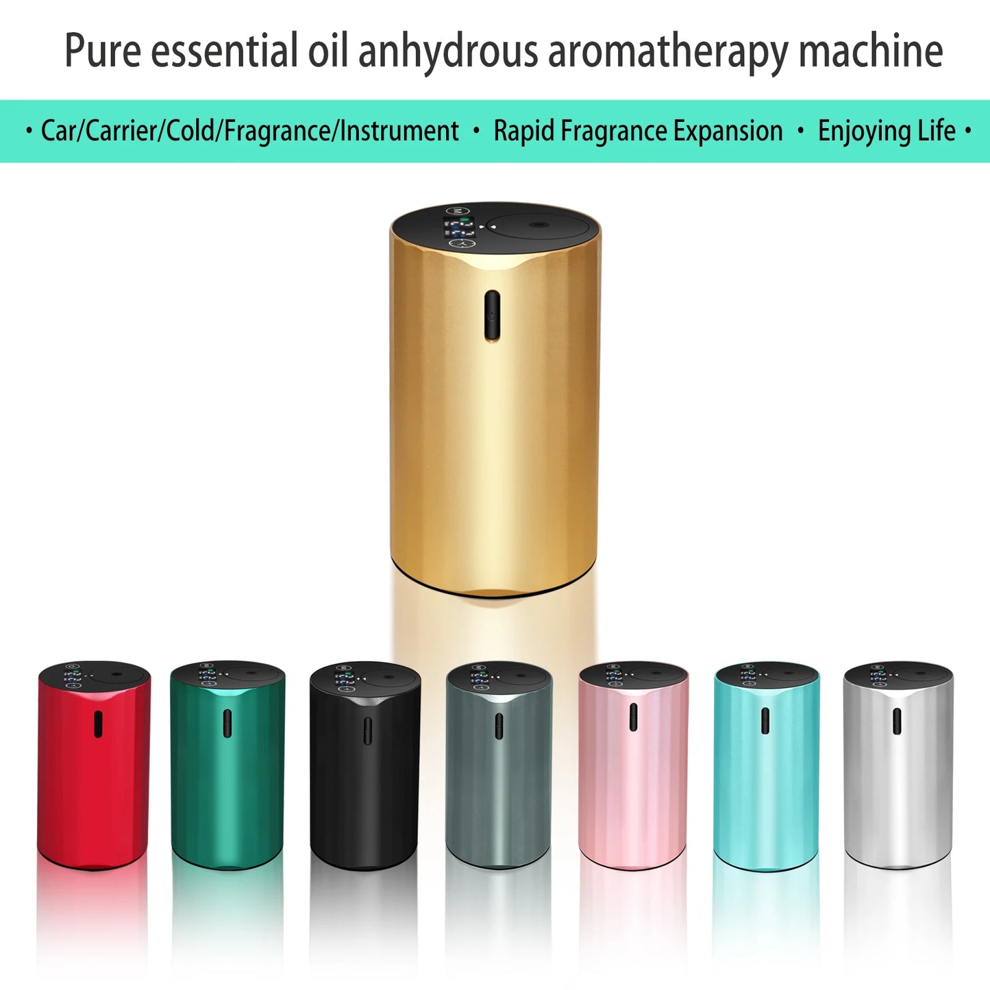 Pure Essential Oils Car Waterless Aromatherapy Diffuser Automatic Fragrance Sprayer Home Rechargeable Essential Oil Diffuser