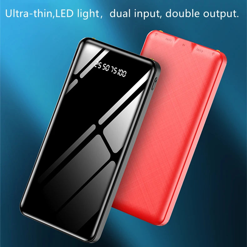 Dual Input and Dual Output, 2.1A Fast Charge 10000mAh Latest Power Bank