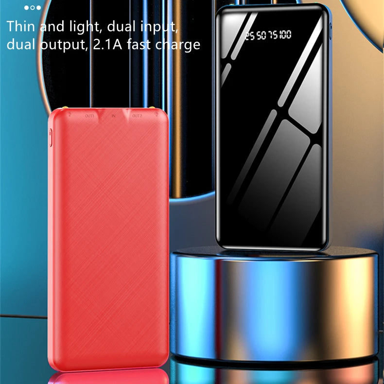 Dual Input and Dual Output, 2.1A Fast Charge 10000mAh Latest Power Bank