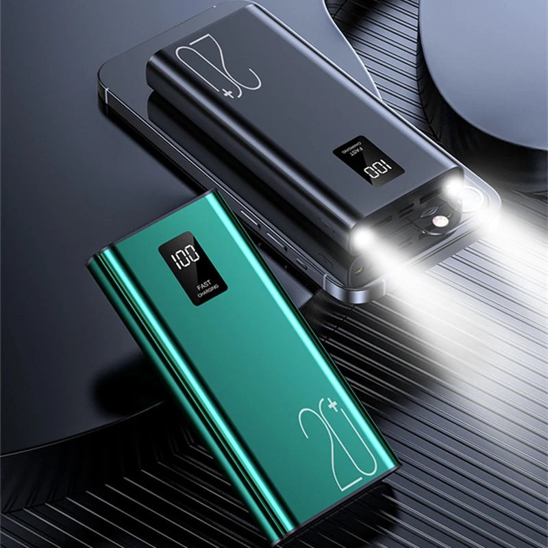 Factory Wholesale OEM Portable Charger Aluminum Alloy Material Dual USB Output Dual Input 20000mah Power Bank 10000mah