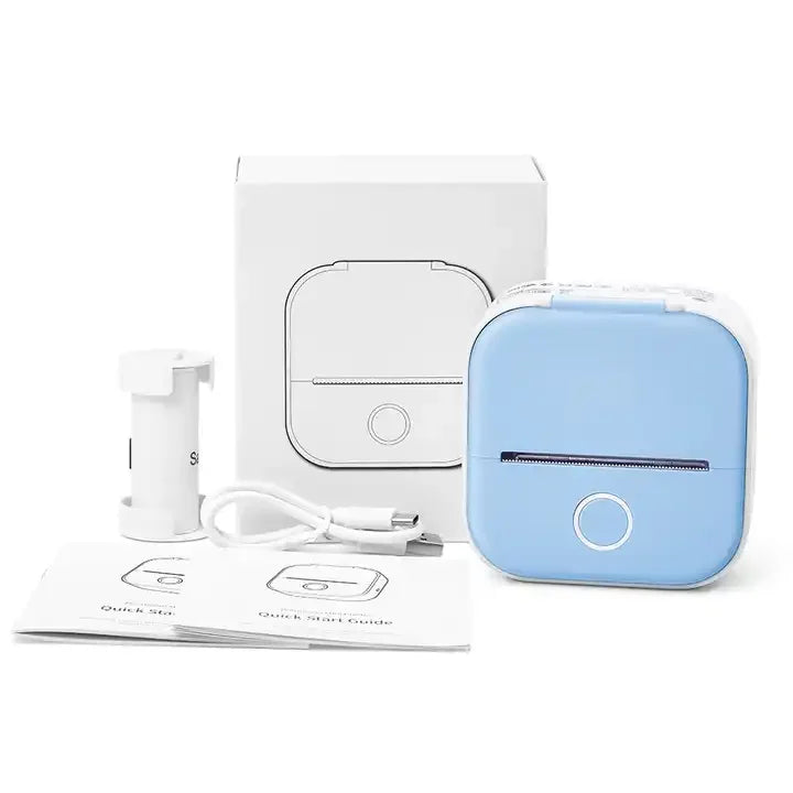 Phomemo T02 Mini Thermal Portable Photo Printer for Children IOS Compatibility Printing Study Notes Pictures Stickers