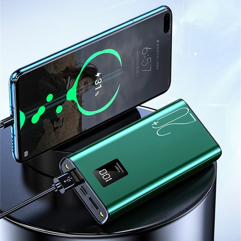 Factory Wholesale OEM Portable Charger Aluminum Alloy Material Dual USB Output Dual Input 20000mah Power Bank 10000mah