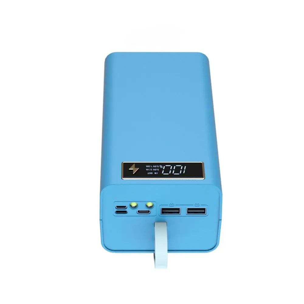 21x18650 Battery Storage Box Charge18650 Battery Power Bank Case Shell with LED Light