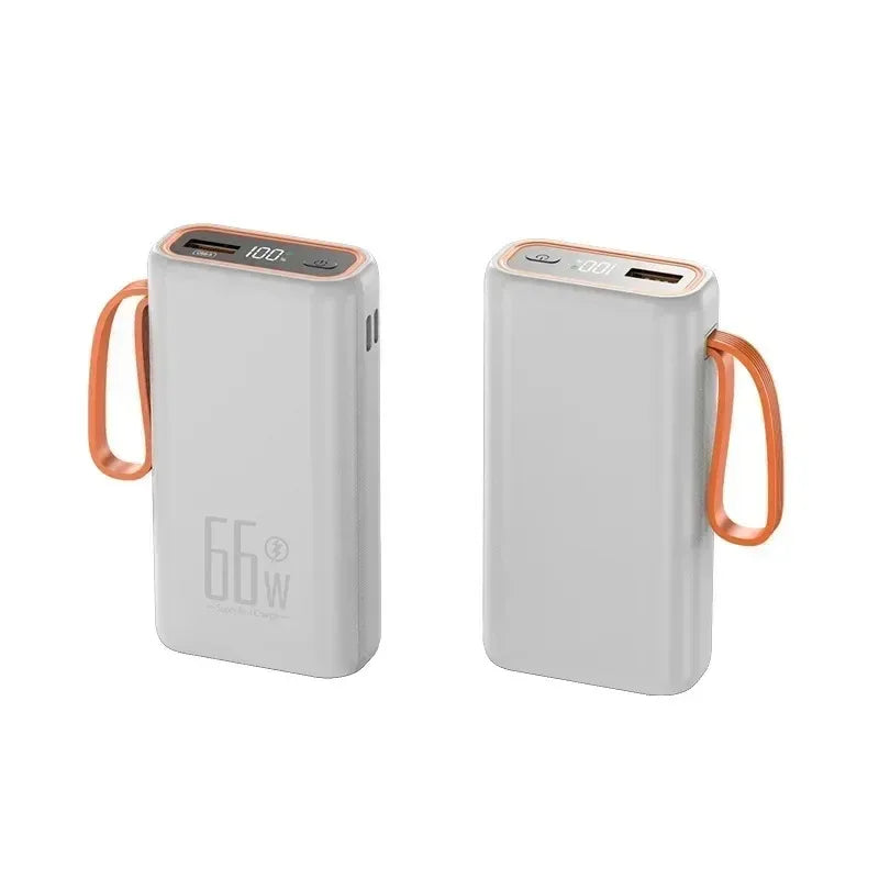 20000mAh Mini Power Bank 66W Fast Charging Power Bank Two-Way Portable External Battery Charger for IPhone Xiaomi Huawei Xiaomi