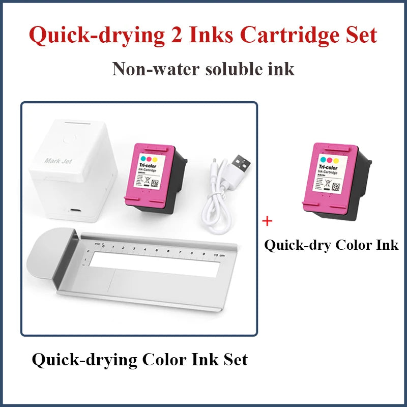 Mark Jet Mini Portable Color Printer Customized Text Smartphone Wireless Printing Handheld Inkjet Printer Tattoo Printer