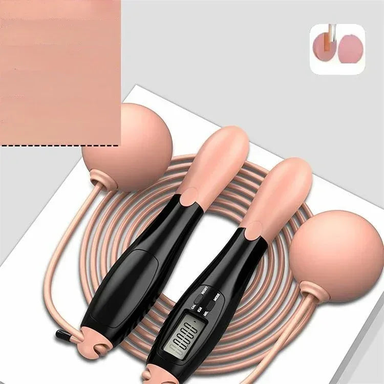 Counting Jump Rope ball Steel PVC Skipping Rope Exercise Adjustable Cordless jump rope Fitness gym Training Home Sport Equipment