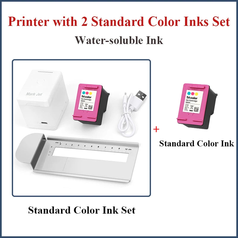 Mark Jet Mini Portable Color Printer Customized Text Smartphone Wireless Printing Handheld Inkjet Printer Tattoo Printer