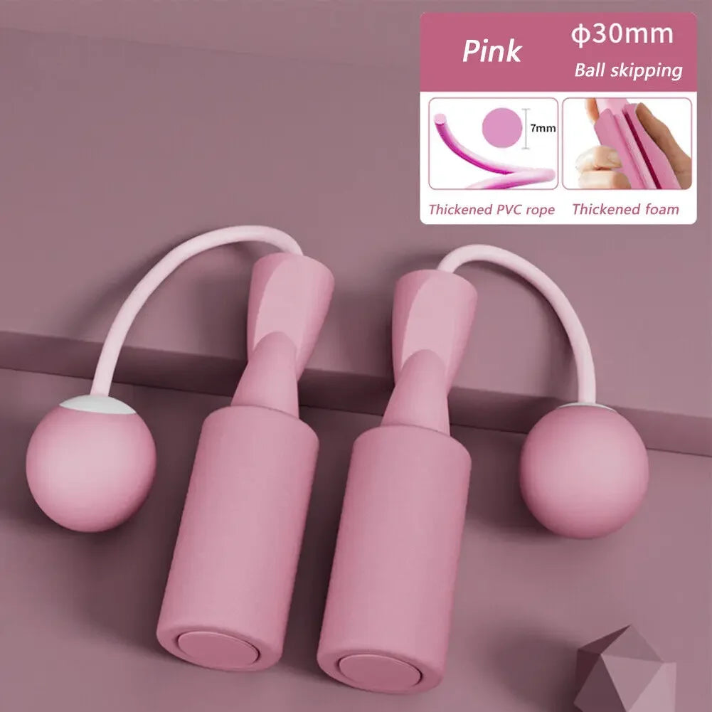 With Heavy Ball Cordless Skipping Rope Yoga Boxing Sport and Fitness Training Aerobics Portable Fast Jump Rope for Woman and man