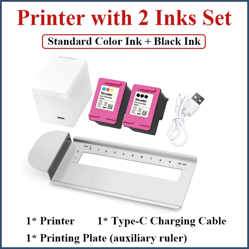 Mark Jet Mini Portable Color Printer Customized Text Smartphone Wireless Printing Handheld Inkjet Printer Tattoo Printer