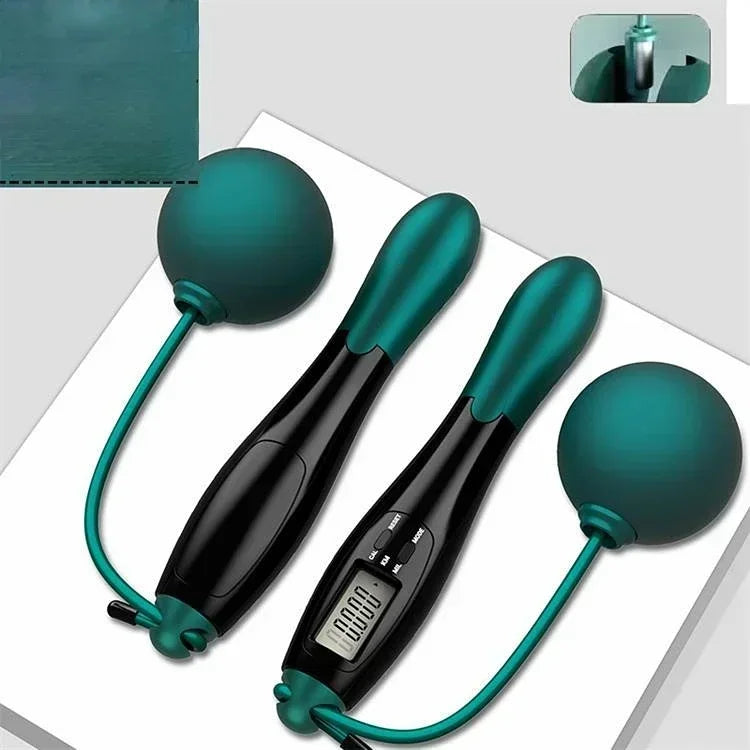 Counting Jump Rope ball Steel PVC Skipping Rope Exercise Adjustable Cordless jump rope Fitness gym Training Home Sport Equipment