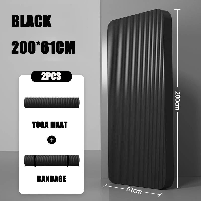 20mm Yoga Mat Extra Long and Thick Men's Specially Made High-quality Fitness Pilates Exercise and Health Fitness Mat