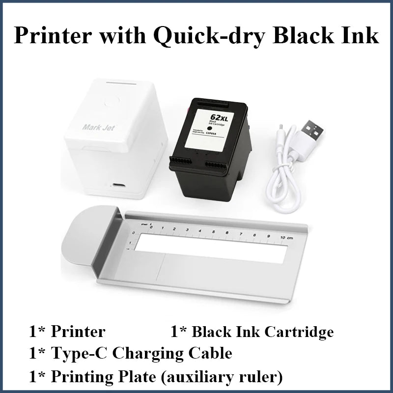 Mark Jet Mini Portable Color Printer Customized Text Smartphone Wireless Printing Handheld Inkjet Printer Tattoo Printer
