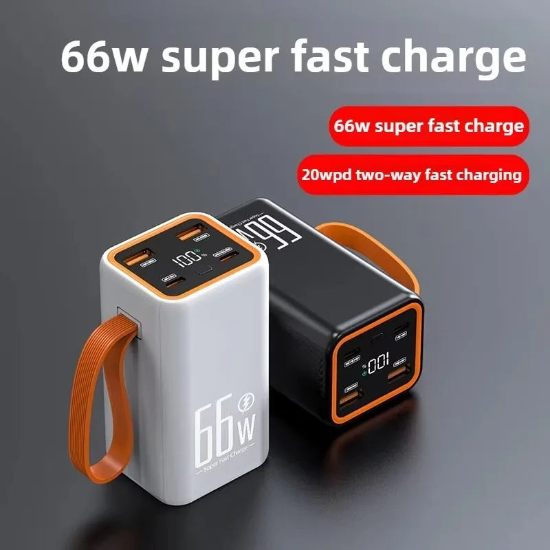 20000mAh Mini Power Bank 66W Fast Charging Power Bank Two-Way Portable External Battery Charger for IPhone Xiaomi Huawei Xiaomi
