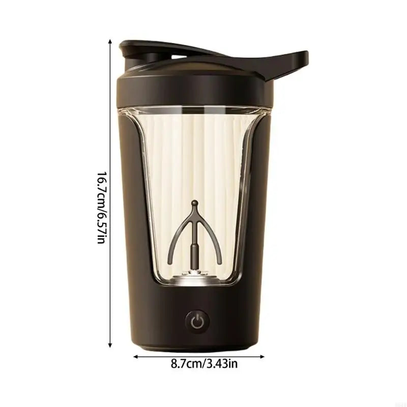 450ml Automatic Mixing Cup Stirring Mug Coffee Milk Cup for Travel Home M68E