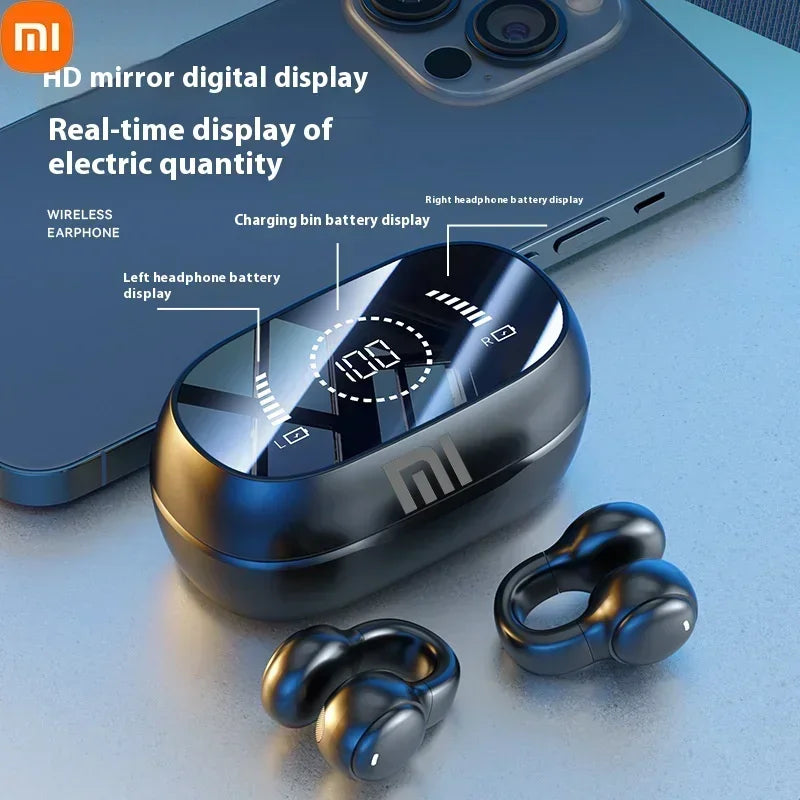 Xiaomi Wireless Earphones Hanging Sports Earphones HIFI-level Sound Quality Smart Fingerprint Touch LED Smart Display Earphones
