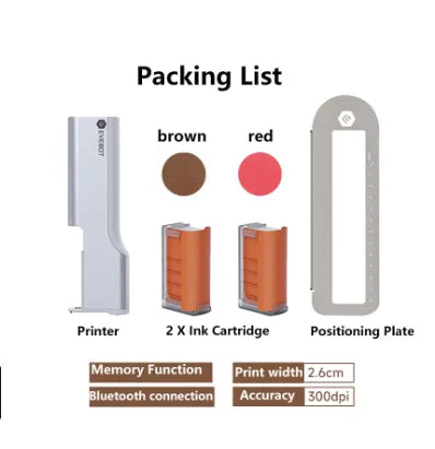 EVEBOT Printpen Food-Specific Handheld Printing on Bread Coffee Milk Tea Biscuit Pattern Logo Smart Portable Mini Small Printer