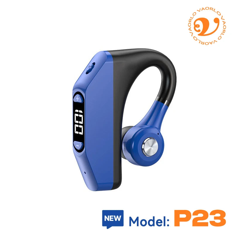 Bluetooth Business Earphones Talk/Music Time 20/30 Hours LED Digital Display With MlC Noice Cancelling Wireless Headset