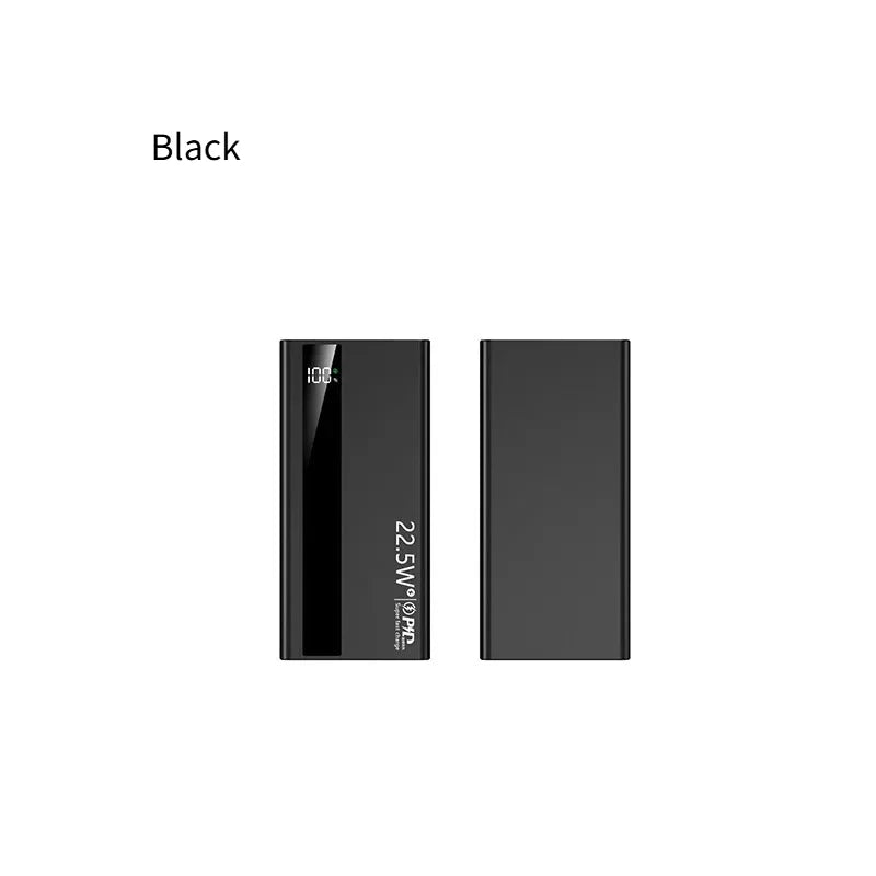 Ultra-thin 120W Super Fast Charging 20000mAh Power Bank with Digital Display Mobile Power Supply Suitable for IPhone Xiaomi