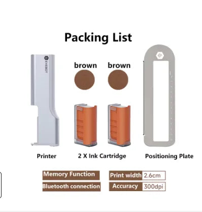 EVEBOT Printpen Food-Specific Handheld Printing on Bread Coffee Milk Tea Biscuit Pattern Logo Smart Portable Mini Small Printer