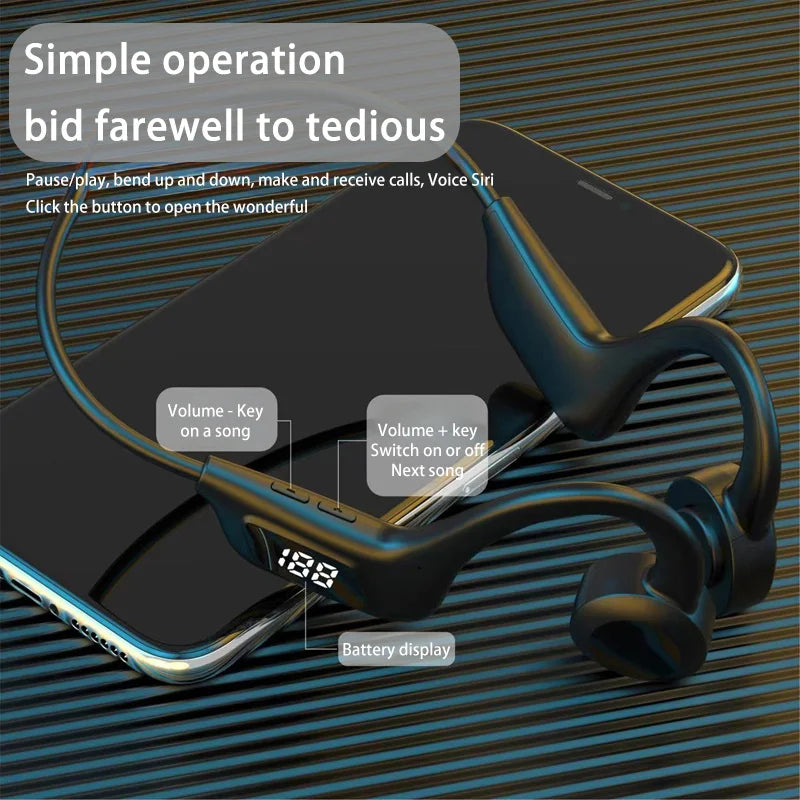 Xiaomi X7 Bone Conduction Wireless Earphone Sport Swimming Bluetooth Compatible Headphone Hand-Free With Mic For Sports Earbuds
