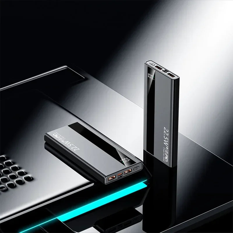 Ultra-thin 120W Super Fast Charging 20000mAh Power Bank with Digital Display Mobile Power Supply Suitable for IPhone Xiaomi