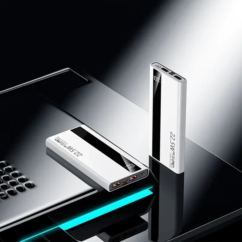 Ultra-thin 120W Super Fast Charging 20000mAh Power Bank with Digital Display Mobile Power Supply Suitable for IPhone Xiaomi