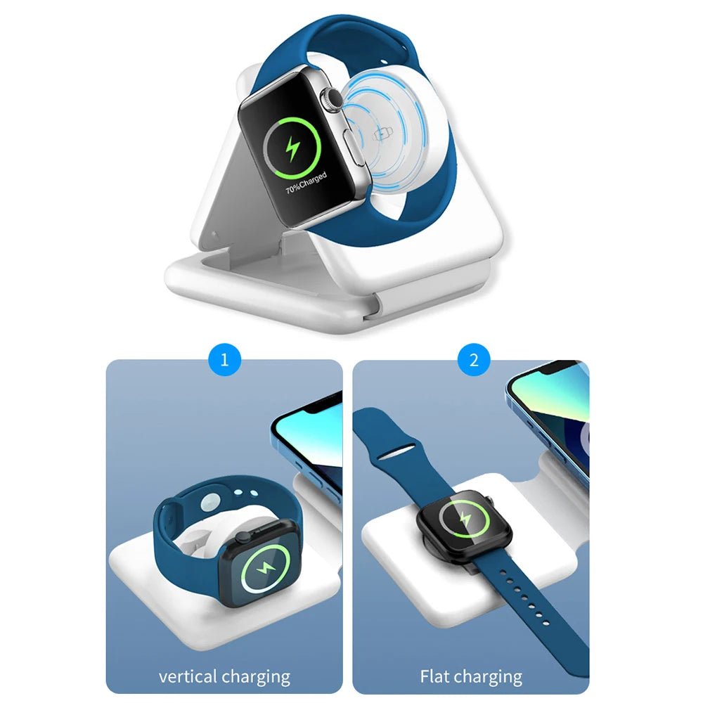 40W 3in1 Magnetic Wireless Charger Pad Stand for iPhone15 14 13 12 Pro Max Airpods iWatch 8 Fast Wireless Charging Dock Station