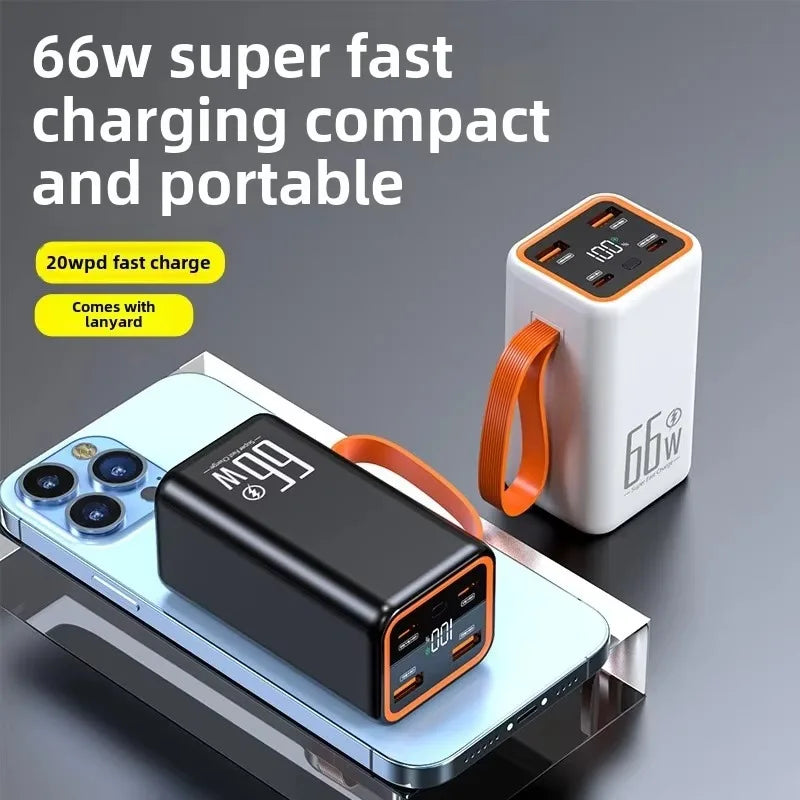 20000mAh Mini Power Bank 66W Fast Charging Power Bank Two-Way Portable External Battery Charger for IPhone Xiaomi Huawei Xiaomi