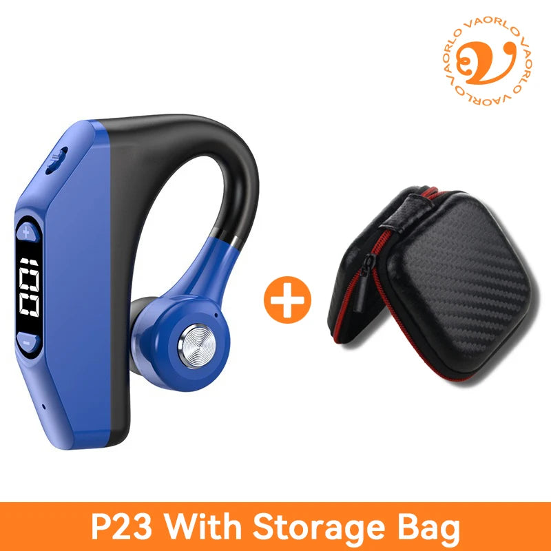 Bluetooth Business Earphones Talk/Music Time 20/30 Hours LED Digital Display With MlC Noice Cancelling Wireless Headset