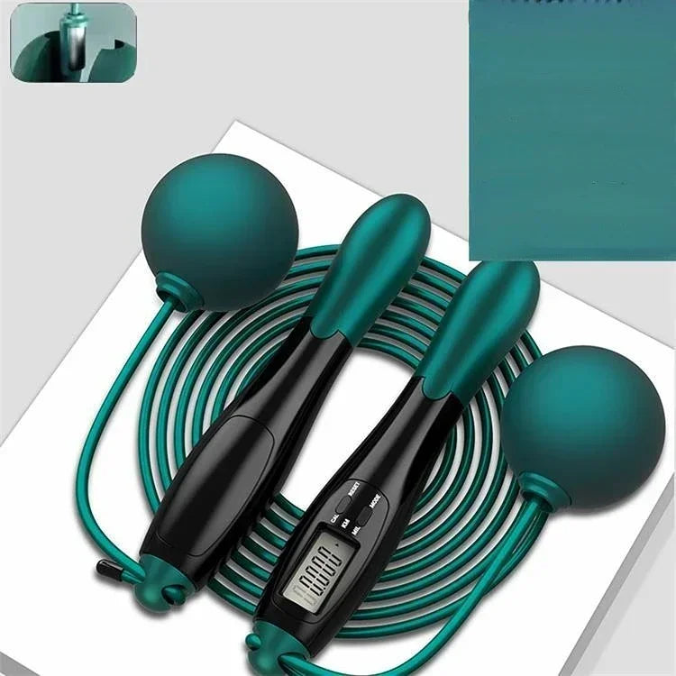 Counting Jump Rope ball Steel PVC Skipping Rope Exercise Adjustable Cordless jump rope Fitness gym Training Home Sport Equipment