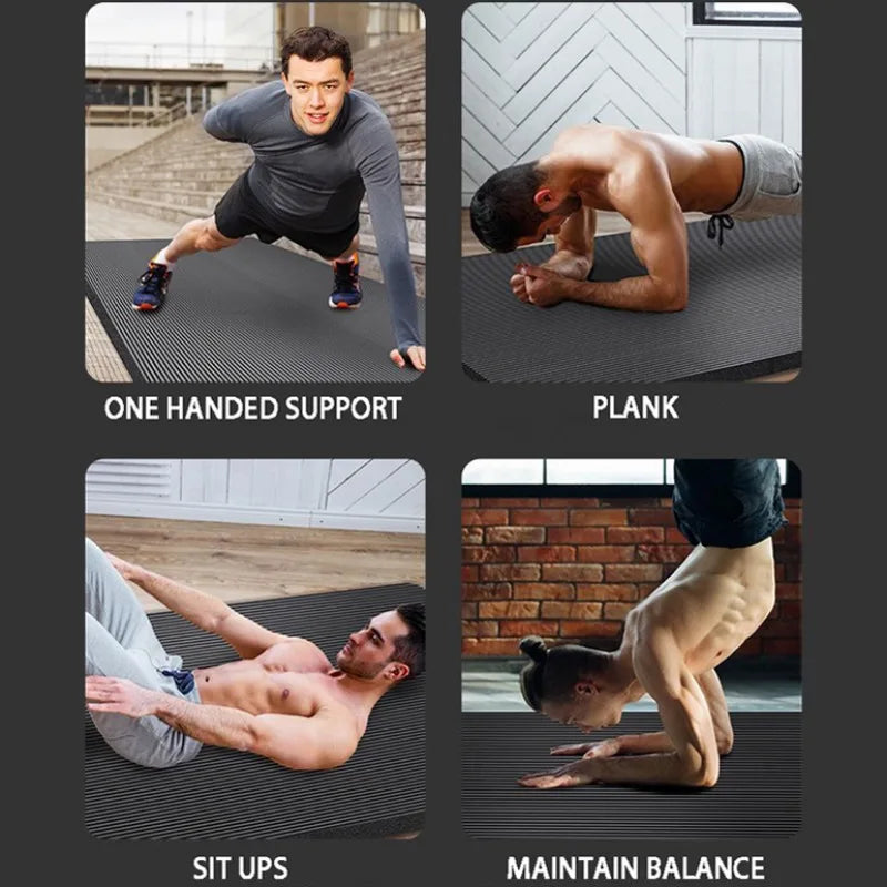 20mm Yoga Mat Extra Long and Thick Men's Specially Made High-quality Fitness Pilates Exercise and Health Fitness Mat
