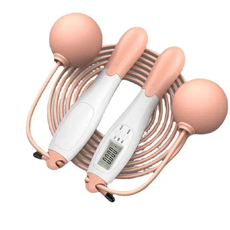 Counting Jump Rope ball Steel PVC Skipping Rope Exercise Adjustable Cordless jump rope Fitness gym Training Home Sport Equipment