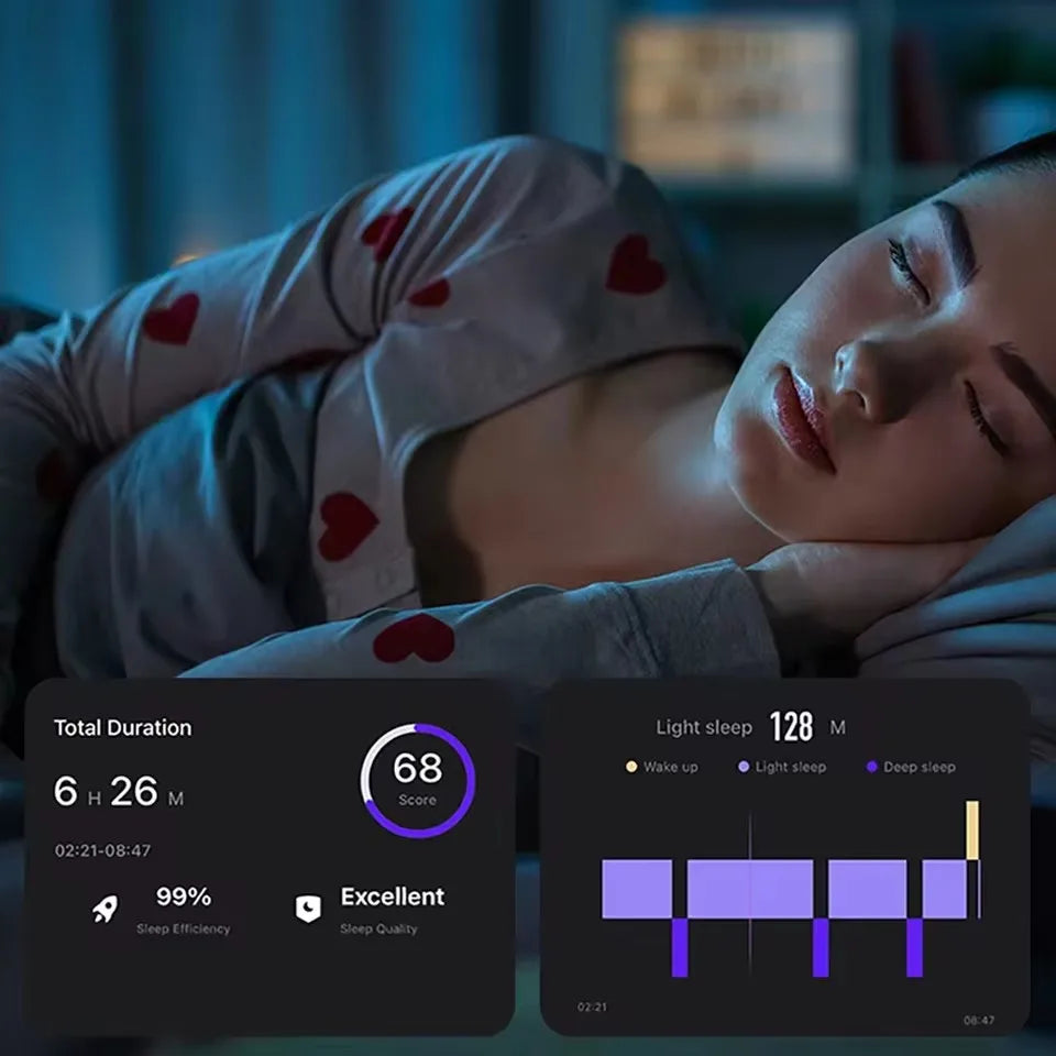 Smart Wellness Ring – Track Sleep, Heart & Sports in Style, IP68 Waterproof