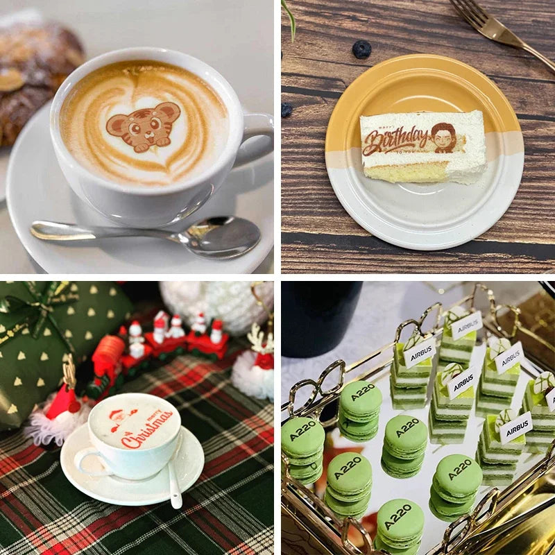 EVEBOT Printpen Food-Specific Handheld Printing on Bread Coffee Milk Tea Biscuit Pattern Logo Smart Portable Mini Small Printer