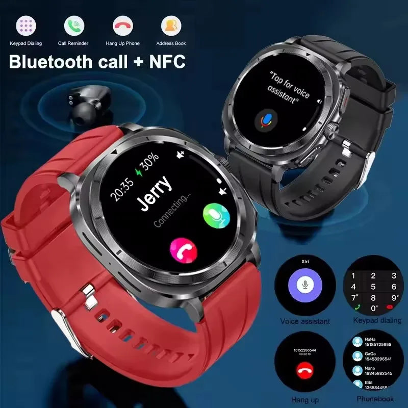 2025 New Guhuavm Air Pump Airbag Accurate Measure Smart Watch Men Micro Physical Examination Blood Pressure Sport SmartWatches