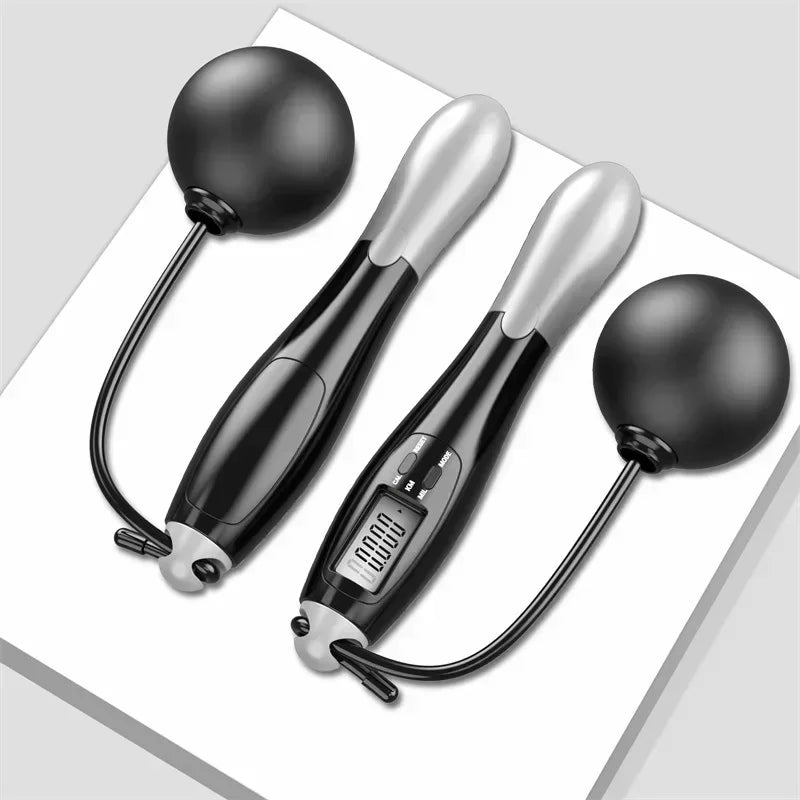 Counting Jump Rope ball Steel PVC Skipping Rope Exercise Adjustable Cordless jump rope Fitness gym Training Home Sport Equipment