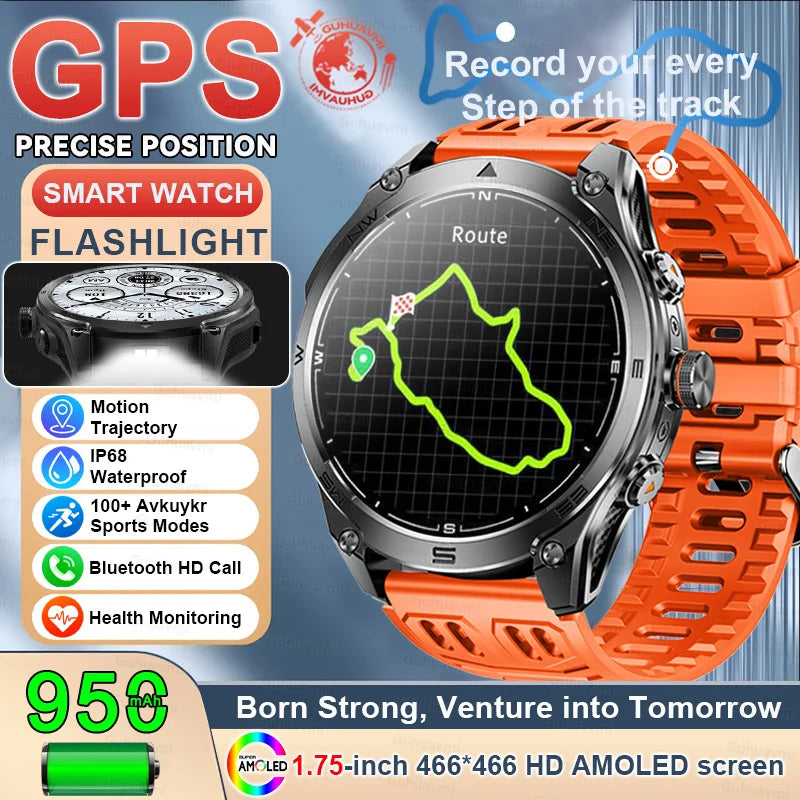 New For Xiaomi Military Smart Watch Men 10ATM Waterproof Outdoor Sport Fitness Tracker Health Monitor Bluetooth Call Smart Watch