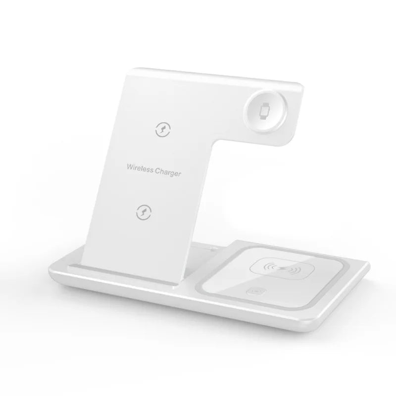 30W LED Fast Wireless Charger Stand 3 in 1 Foldable Charging Station For iPhone 15 14 13 12 11 Apple Watch 9 8 7 6 5 AirPods Pro