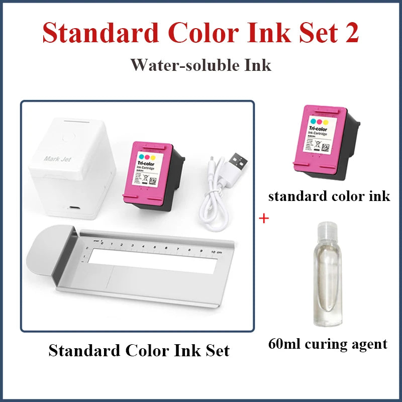 Mark Jet Mini Portable Color Printer Customized Text Smartphone Wireless Printing Handheld Inkjet Printer Tattoo Printer