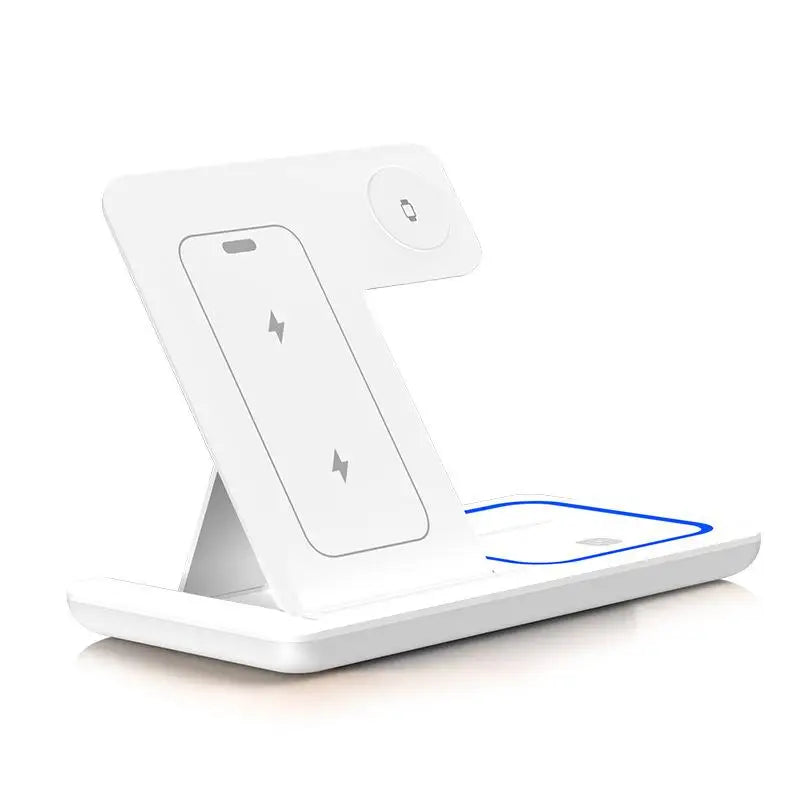 Xiaomi MIJIA 3 in 1 Wireless Charger Stand Pad Foldable Fast Charging Station Dock For iPhone 16 15 14 13 12 11 X iwatch Airpods