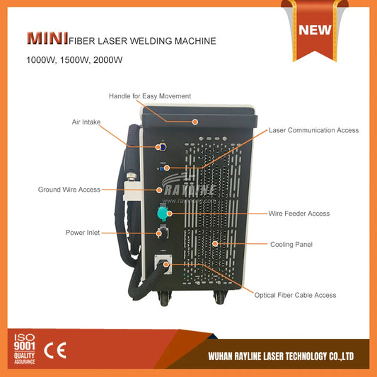 1000w 1500w 2000w air Cooled Fiber Laser Welding Machine for Welding Aluminum Stainless Steel Carbon Steel