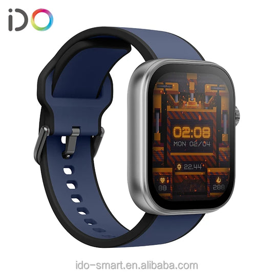 410*494 AMOLED Screen 1.99" Square Shape 3ATM Waterproof Wearable Bluetooth One-Key Connection Sleep Tracker Call Reminder