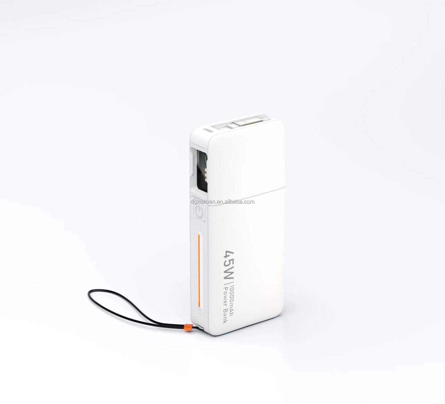Top Selling 45W Portable Fast Chargeing Power Bank TFT Display/comes with a Retractable Cable  10000mah for iphone