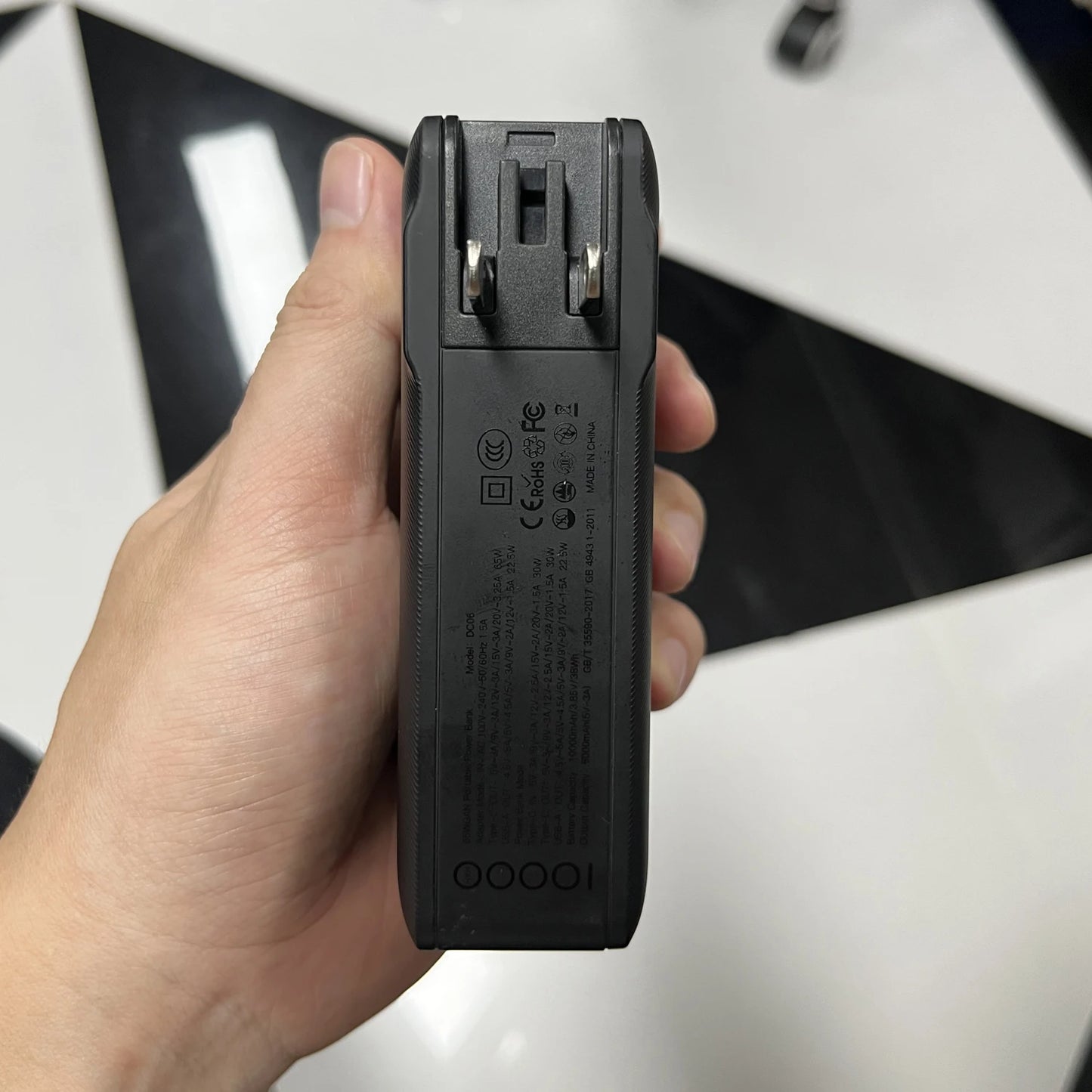 Type C USB C PD65W PD30W Portable Power Bank 10000mah AC DC Asdapter 65W 230v 220v 110v 100v 120v for Laptop Phone Tablet