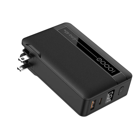 Type C USB C PD65W PD30W Portable Power Bank 10000mah AC DC Asdapter 65W 230v 220v 110v 100v 120v for Laptop Phone Tablet