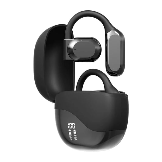 2025 Open-ear AI Stereo TWS Earbuds for Business Travel Digital Display Battery Indicator Large Capacity Headphones