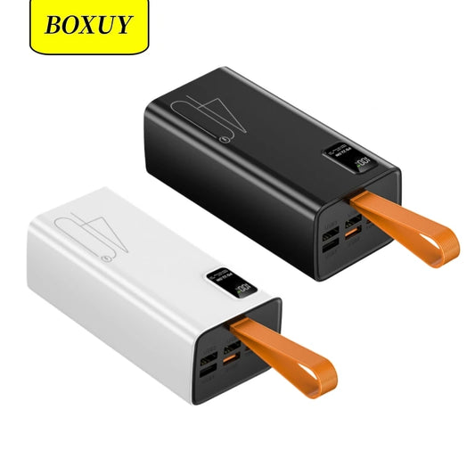 Portable Big Capacity 4USB Type-C Output 40000mah PowerBank LED Digital Display USB C PD 22.5W Fast Charging Power Bank 40000mAh